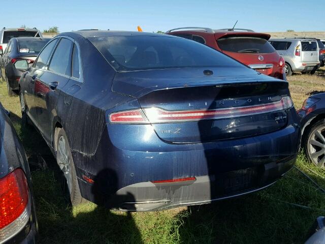 3LN6L5F90HR626692 - 2017 LINCOLN MKZ ლურჯი ფოტო 3