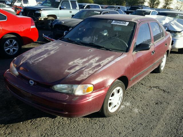 1Y1SK5287WZ405355 - 1998 CHEVROLET GEO PRIZM 栗色 照片 2