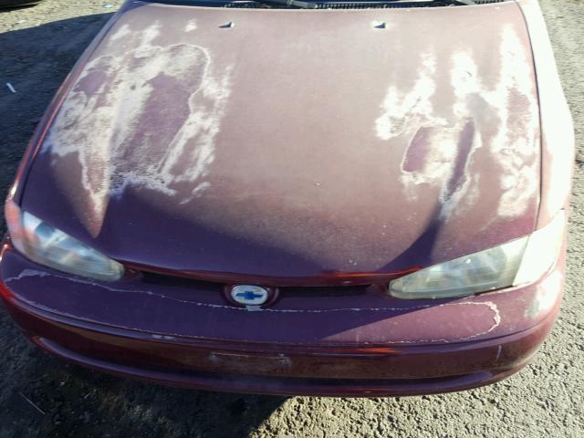 1Y1SK5287WZ405355 - 1998 CHEVROLET GEO PRIZM 栗色 照片 7