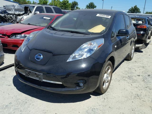 JN1AZ0CP6BT004710 - 2011 NISSAN LEAF SV BLACK photo 2