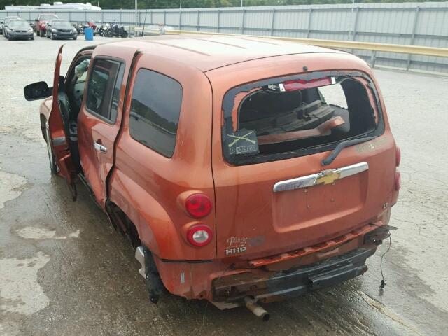 3GNDA23D07S506866 - 2007 CHEVROLET HHR LT ORANGE photo 3