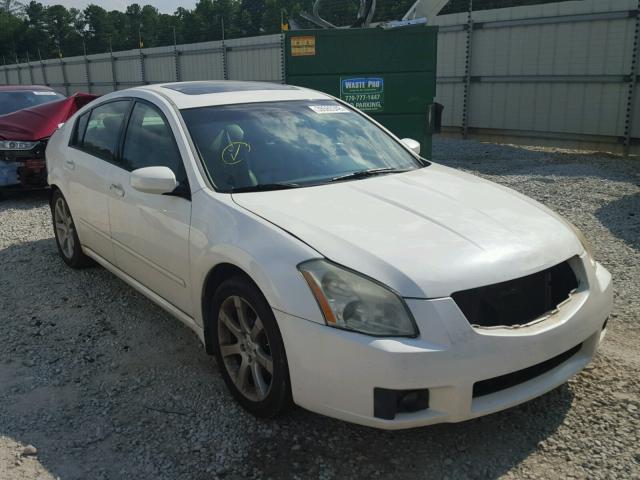 1N4BA41E67C838958 - 2007 NISSAN MAXIMA SE WHITE photo 1