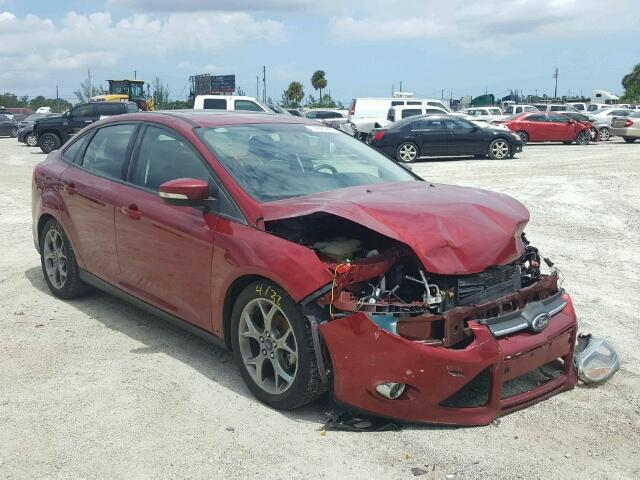 1FADP3F27EL410345 - 2014 FORD FOCUS SE RED photo 1