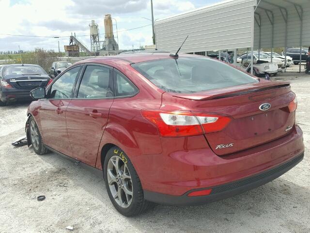 1FADP3F27EL410345 - 2014 FORD FOCUS SE RED photo 3