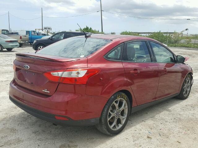 1FADP3F27EL410345 - 2014 FORD FOCUS SE RED photo 4