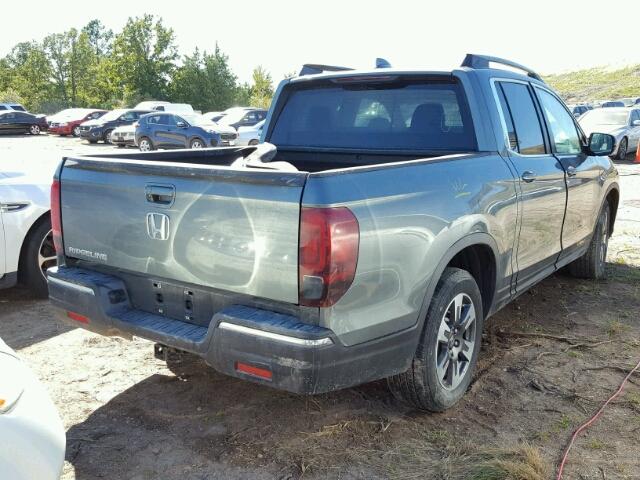 5FPYK2F56HB004568 - 2017 HONDA RIDGELINE BLUE photo 4