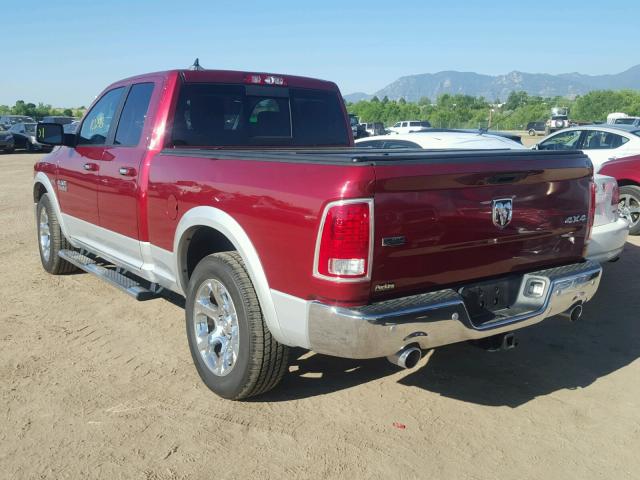 1C6RR7JT7FS706689 - 2015 RAM 1500 LARAM RED photo 3