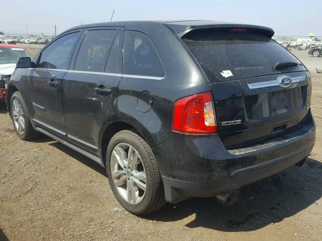 2FMDK3K90DBB13780 - 2013 FORD EDGE LIMIT BLACK photo 3