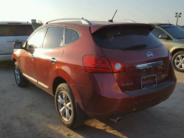 JN8AS5MT9BW159801 - 2011 NISSAN ROGUE S RED photo 3