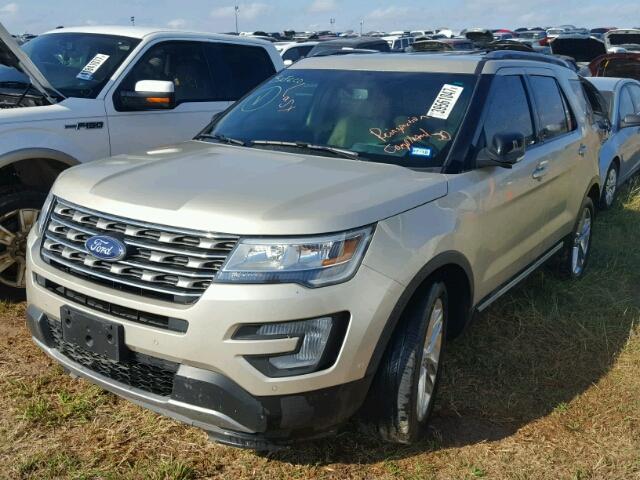 1FM5K7D88HGA02991 - 2017 FORD EXPLORER TAN photo 2