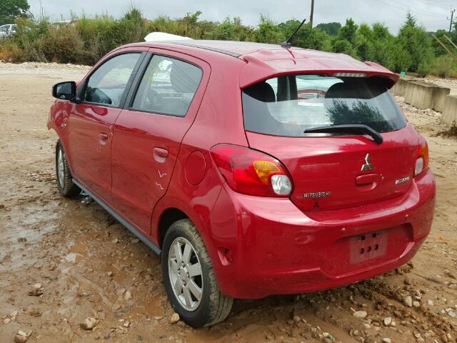 ML32A4HJ1FH034651 - 2015 MITSUBISHI MIRAGE ES RED photo 3