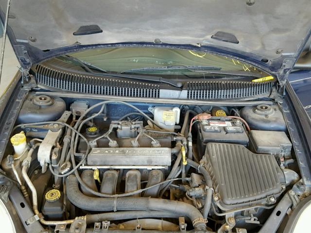 1B3ES46C3YD772166 - 2000 DODGE NEON BASE BLUE photo 7