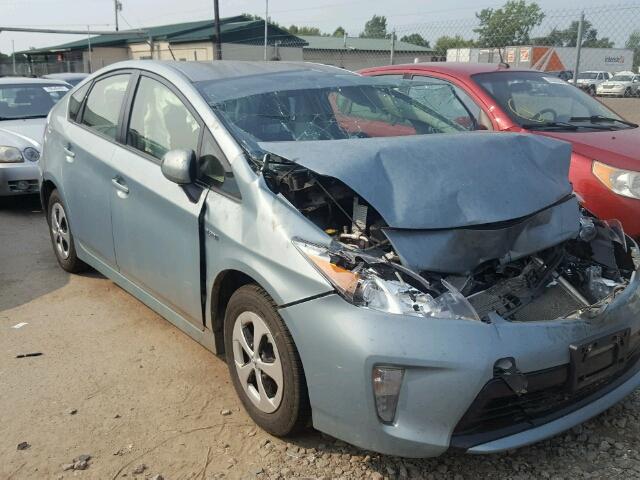 JTDKN3DU5C1614923 - 2012 TOYOTA PRIUS TEAL photo 1