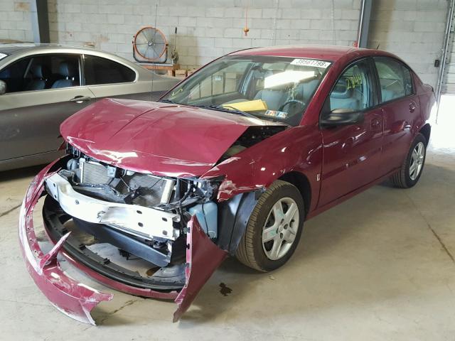 1G8AJ55F47Z182510 - 2007 SATURN ION LEVEL MAROON photo 2