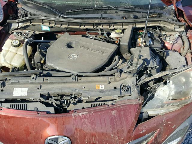 JM1BL1H5XA1136265 - 2010 MAZDA 3 S RED photo 7