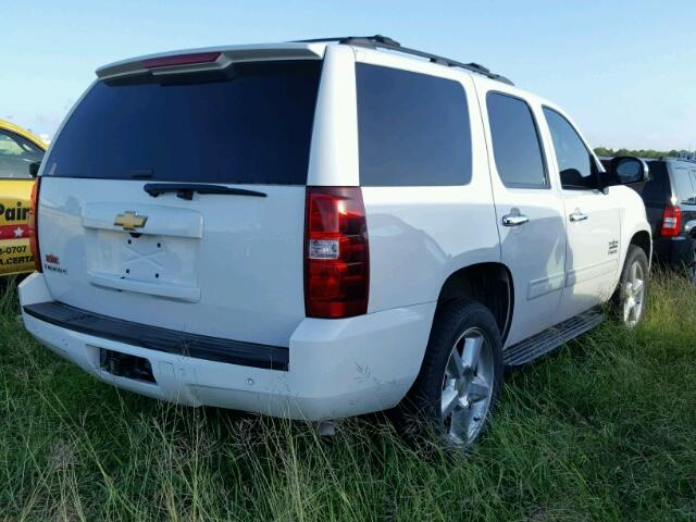 1GNSCAE01DR370381 - 2013 CHEVROLET TAHOE WHITE photo 4