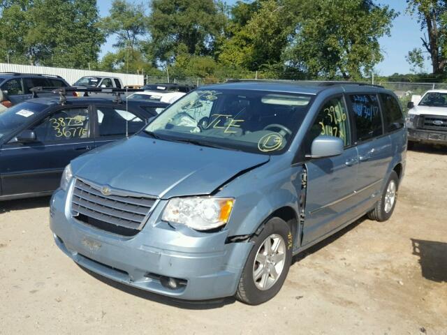 2A4RR5D18AR176650 - 2010 CHRYSLER TOWN & COU BLUE photo 2