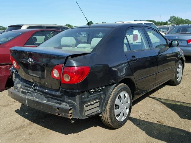 1NXBR30E87Z907136 - 2007 TOYOTA COROLLA BLACK photo 4