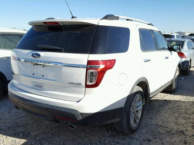 1FM5K7D88EGB07042 - 2014 FORD EXPLORER X WHITE photo 4