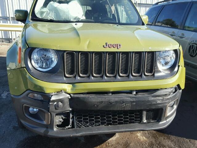 ZACCJBBT8GPD10334 - 2016 JEEP RENEGADE L GREEN photo 9