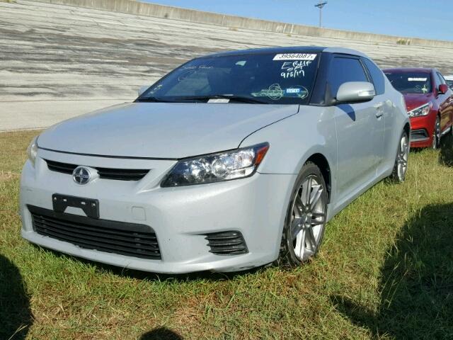 JTKJF5C71D3058382 - 2013 TOYOTA SCION TC GRAY photo 2