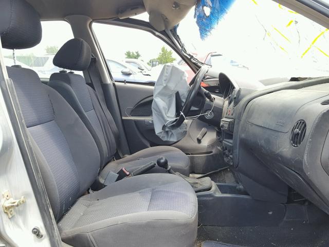 KL1TD56626B679977 - 2006 CHEVROLET AVEO BASE Gümüş foto 5