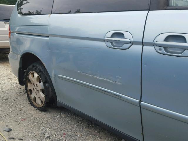 5FNRL18073B140948 - 2003 HONDA ODYSSEY EX BLUE photo 9