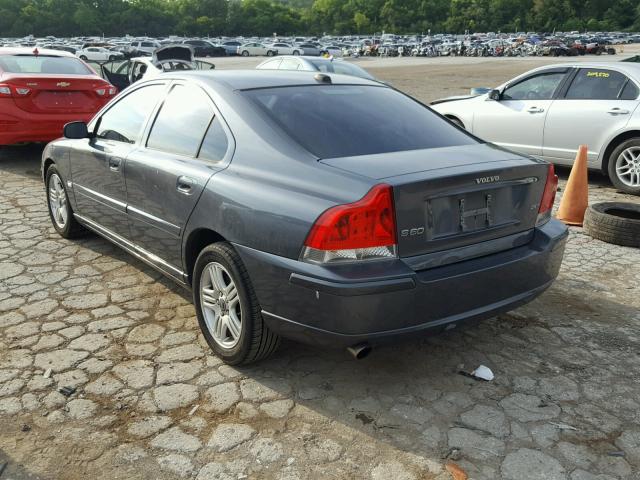 YV1RS592552478312 - 2005 VOLVO S60 2.5T BLUE photo 3