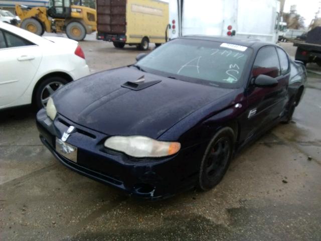 2G1WX15K719300169 - 2001 CHEVROLET MONTE CARL BLUE photo 2