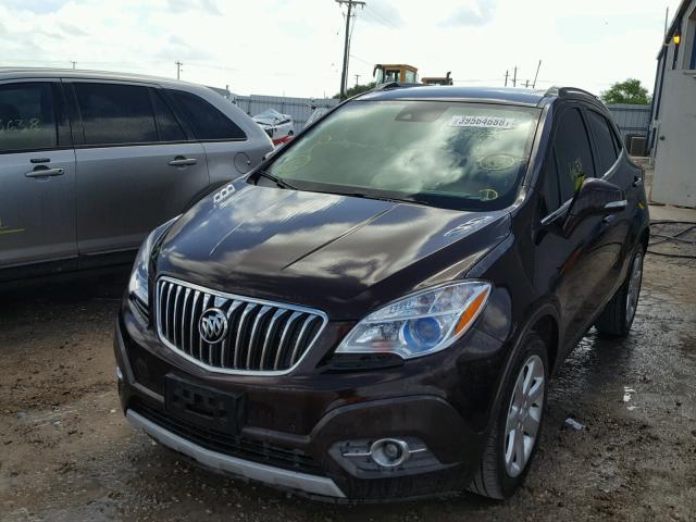 KL4CJDSB2FB216844 - 2015 BUICK ENCORE PRE BROWN photo 2