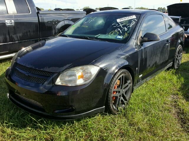 1G1AP18X597247745 - 2009 CHEVROLET COBALT BLACK photo 2