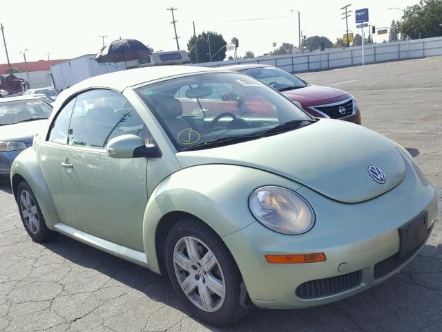 3VWRG31Y77M423879 - 2007 VOLKSWAGEN NEW BEETLE მწვანე ფოტო 1