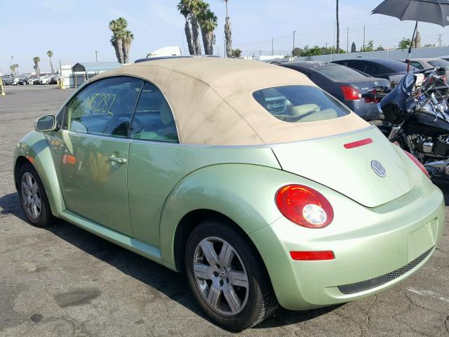 3VWRG31Y77M423879 - 2007 VOLKSWAGEN NEW BEETLE მწვანე ფოტო 3