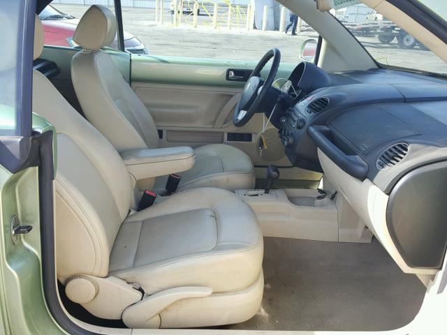 3VWRG31Y77M423879 - 2007 VOLKSWAGEN NEW BEETLE მწვანე ფოტო 5