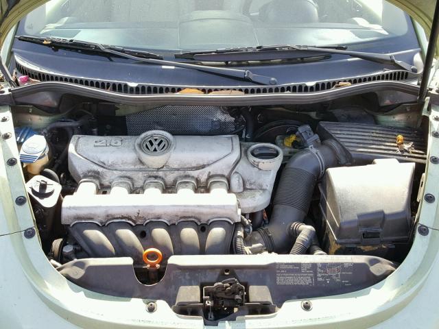 3VWRG31Y77M423879 - 2007 VOLKSWAGEN NEW BEETLE მწვანე ფოტო 7