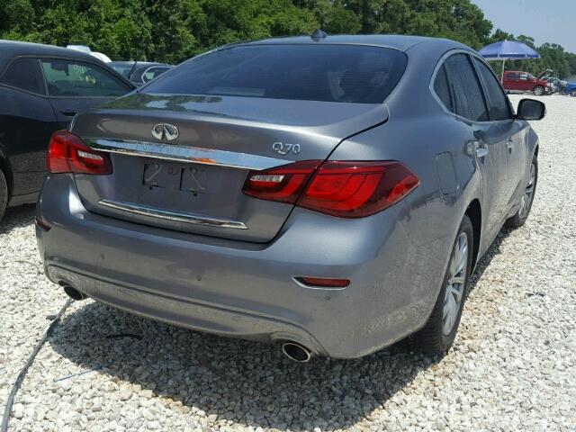 JN1BY1AP3FM540045 - 2015 INFINITI Q70 3.7 GRAY photo 4