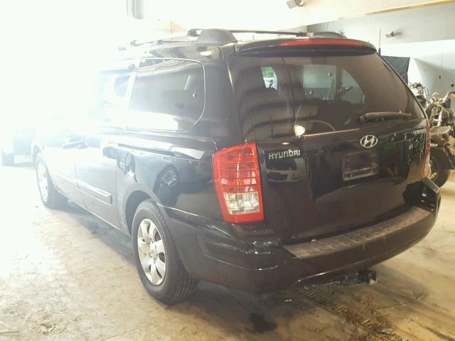 KNDMC233386049003 - 2008 HYUNDAI ENTOURAGE BLACK photo 3