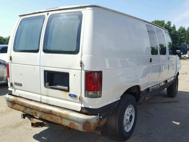 1FTNE24W54HB06436 - 2004 FORD ECONOLINE WHITE photo 4