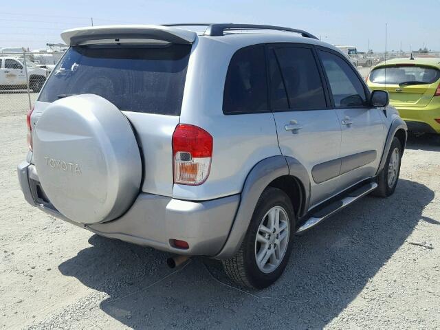 JTEGH20V610028185 - 2001 TOYOTA RAV4 SILVER photo 4