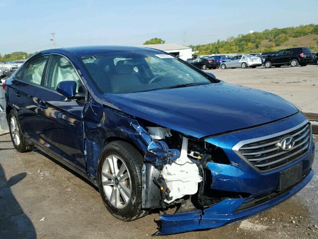 5NPE24AF0GH316912 - 2016 HYUNDAI SONATA SE BLUE photo 1