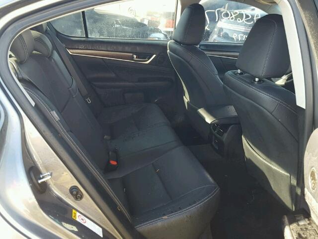 JTHBE1BL8FA009294 - 2015 LEXUS GS Մոխրագույն լուսանկար 6