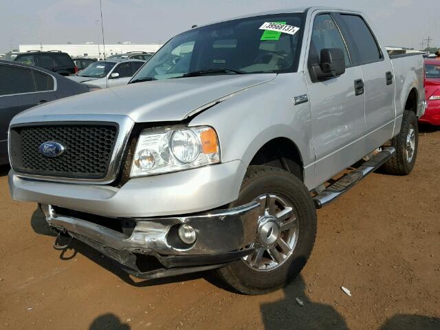 1FTPW14V06FB43853 - 2006 FORD F150 SILVER photo 2