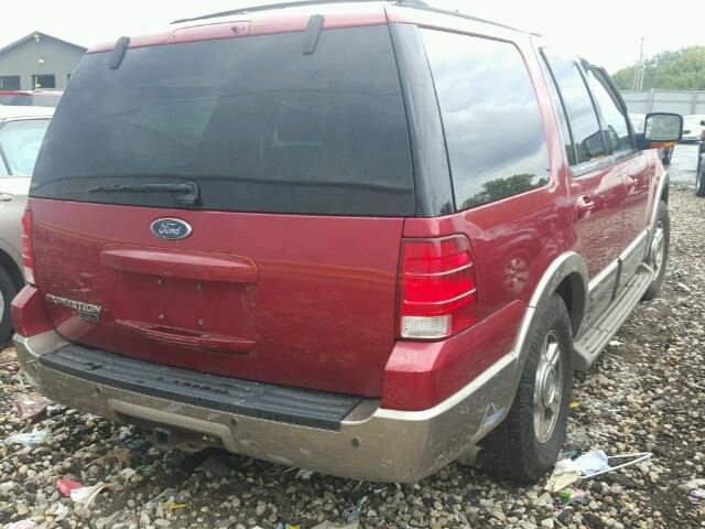 1FMFU18L14LB54770 - 2004 FORD EXPEDITION RED photo 4