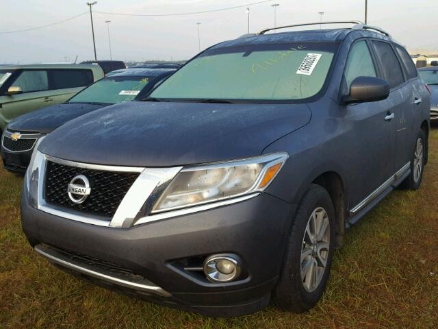 5N1AR2MM1DC613411 - 2013 NISSAN PATHFINDER GRAY photo 2