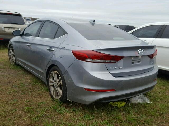 5NPD84LF5HH035410 - 2017 HYUNDAI ELANTRA GRAY photo 3