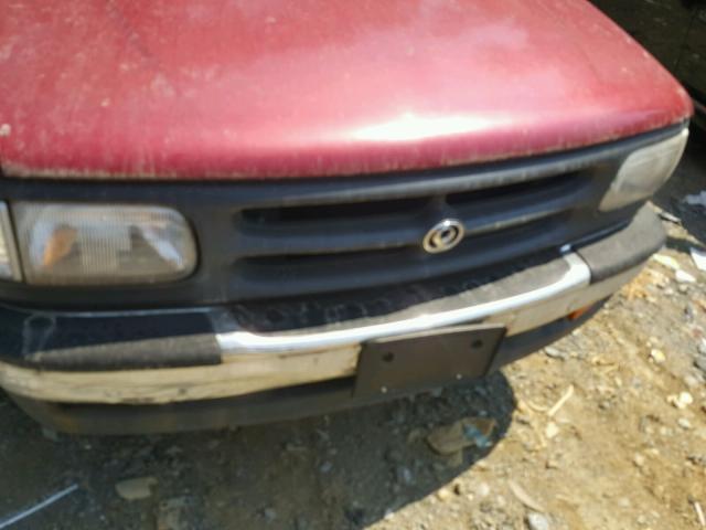 4F4CR16U5TTM16820 - 1996 MAZDA B3000 CAB RED photo 9