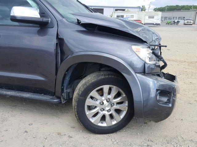 5TDYY5G12ES054315 - 2014 TOYOTA SEQUOIA PL CHARCOAL photo 10