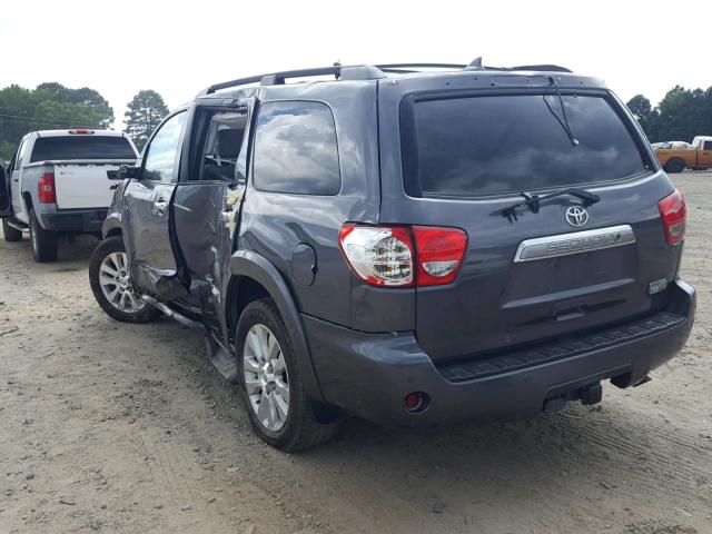 5TDYY5G12ES054315 - 2014 TOYOTA SEQUOIA PL CHARCOAL photo 3