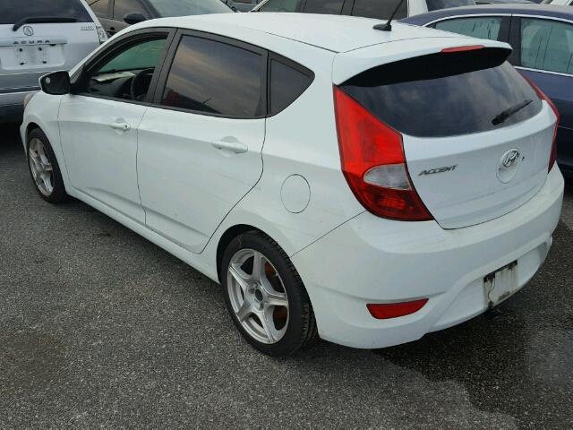 KMHCU5AE3CU003279 - 2012 HYUNDAI ACCENT GLS WHITE photo 3