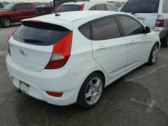 KMHCU5AE3CU003279 - 2012 HYUNDAI ACCENT GLS WHITE photo 4